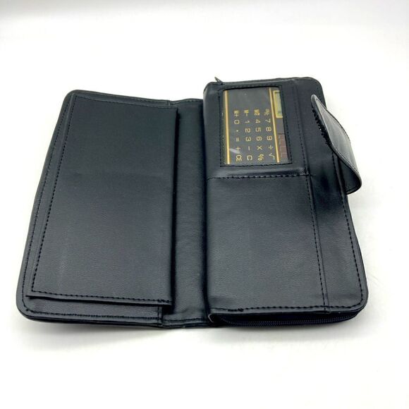 Jobar Lambskin Black Patch Multifunctional Wallet/Clutch Like New - Picture 7 of 9